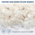 MIULEE Premium Feather and Down 12x20 Throw Pillow Insert Soft Fluffy Throw Pill... - Image 8
