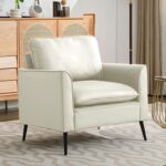 Cat Paw Leather Upholstered 2PC Sofa Set, Green Nordic Retro Light Luxury Single... - Image 3