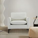 Cat Paw Leather Upholstered 2PC Sofa Set, Green Nordic Retro Light Luxury Single... - Image 5