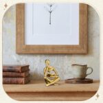 Yinkin Reading Thinker Statue, Abstract Art Thinker Sculptures Figurine, Modern ... - Image 7