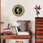 WINPLUS+ Vintage Picture Frame 4x4 Round,Luxury Antique Photo Frame With Golden ... - Image 6