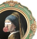 WINPLUS+ Vintage Picture Frame 4x4 Round,Luxury Antique Photo Frame With Golden ... - Image 7