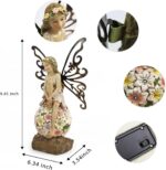 Suyorpe Solar Fairy Statue Garden Decor - Fairies and 7 LED Lights - Lawn Decor ... - Image 3