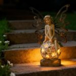 Suyorpe Solar Fairy Statue Garden Decor - Fairies and 7 LED Lights - Lawn Decor ... - Image 8