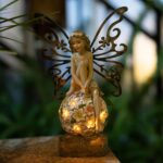 Suyorpe Solar Fairy Statue Garden Decor - Fairies and 7 LED Lights - Lawn Decor ... - Image 9