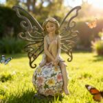 Suyorpe Solar Fairy Statue Garden Decor - Fairies and 7 LED Lights - Lawn Decor ... - Image 10