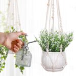 2 Pack Macrame Plant Hanger Indoor 5 Arms Hanging Planter for Plants Holder with... - Image 4