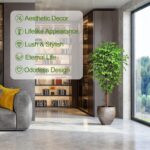 6.2ft Ficus Artificial Trees with 3 Natural Curved Trunks, 74" Tall Lush Faux Tr... - Image 6