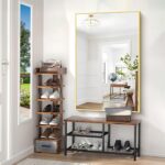 COFENY 40x60inch Gold Bathroom Mirror, Gold Rectangle Mirror with Frame, Large R... - Image 4