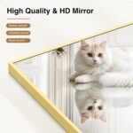 COFENY 40x60inch Gold Bathroom Mirror, Gold Rectangle Mirror with Frame, Large R... - Image 6