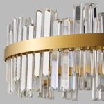 39.5'' Modern Gold Crystal Chandelier - K9 Crystal LED Dimmable Chandeliers With... - Image 4