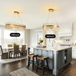 39.5'' Modern Gold Crystal Chandelier - K9 Crystal LED Dimmable Chandeliers With... - Image 8