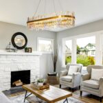 39.5'' Modern Gold Crystal Chandelier - K9 Crystal LED Dimmable Chandeliers With... - Image 9