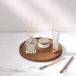 VERTORGAN Acacia Wood Serving Tray,8.7 Inch Decorative Trays Platter for Coffee ... - Image 4
