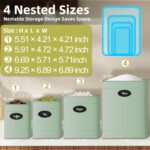 Canisters Sets for the Kitchen Set of 4, Metal Sugar Flour Coffee Storage Contai... - Image 3