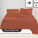 SGI bedding 600 Thread Count 4 Piece 100% Egyptian Cotton Queen Size Sheets Set,... - Image 4