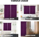 Dark Purple Velvet Curtains 42" W x 63" L Elegant Girl Women Solid Royal Lavende... - Image 5