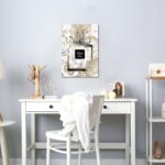 HILL WEST Fashion Glam Wall Art - Perfume Bottle Canvas Picture Elegant Gold Flo... - Image 5