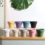 vensovo 4 Inch Terracotta Plant Pots with Saucer - 6 Pack Clay Flower Pots with ... - Image 6