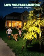 Low Voltage Brass Landscape Light, Solid Outdoor Spotlight with Replaceable MR16... - Image 4
