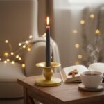 Table Gold Candle Holders – Set of 2 | Reversible Metal Candle Stand for Pillar ... - Image 6