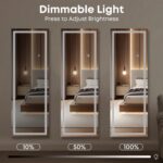 Kosmonia 56"x18" Full Length LED Mirror with Lights, Dimmable Standing/Wall Mirr... - Image 5