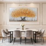 Gold Tree of Life Canvas Wall Art, Modern Abstract Textured Painting, Large Fram... - Image 7