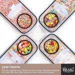 PRAKI 5PCS Cereal Containers Storage Set, BPA Free Airtight Food Storage Contain... - Image 5
