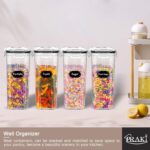 PRAKI 5PCS Cereal Containers Storage Set, BPA Free Airtight Food Storage Contain... - Image 8