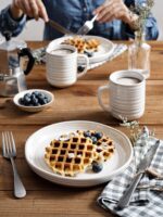 LE TAUCI Plates and Bowls Sets for 4, 16 Piece Stoneware Dinnerware Sets with Mu... - Image 4