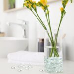 FANTIAN 1lb Clear Glass Beads for Vases, 100 Pcs Glass Pebbles, Clear Flat Glass... - Image 3