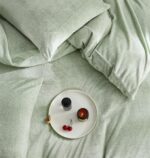 Fluffy Velvet Duvet Cover Set Sage Green Queen Size Fall Winter Soft Warm Flanne... - Image 8
