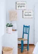 Tizzer Hello Gorgeous Master Bedroom Wall Decor Set of 2, Romantic Farmhouse Cou... - Image 8