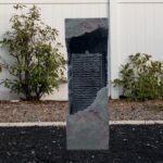 XBrand 35.4" Modern Outdoor Fountain with LED Lights, Floor-Standing Waterfall F... - Image 3