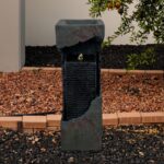 XBrand 35.4" Modern Outdoor Fountain with LED Lights, Floor-Standing Waterfall F... - Image 5