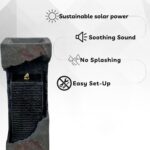 XBrand 35.4" Modern Outdoor Fountain with LED Lights, Floor-Standing Waterfall F... - Image 11
