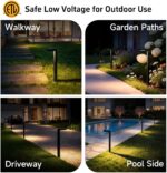 Gardenreet Low Voltage Pathway Lights Brass, LED Landscape Path Lights, Yard Lig... - Image 6