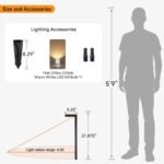 Gardenreet Low Voltage Pathway Lights Brass, LED Landscape Path Lights, Yard Lig... - Image 7
