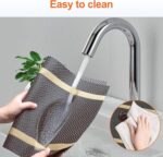 HOOMIL Placemats Set of 6, Heat Resistant up to 194°F (90°C), Easy to Clean, Gol... - Image 6