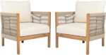 Christopher Knight Home Havets 5 Pieces Outdoor Acacia Furniture Set, Woven Rope... - Image 6