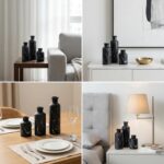 Modern Ceramic Flower Vase Set of 3, Minimalist Vase for Home Decor, Decorative ... - Image 10