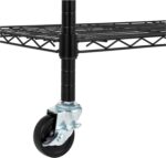 Amazon Basics 4-Shelf Heavy Duty Garage Shelving Storage Unit on 3" Wheel Caster... - Image 6