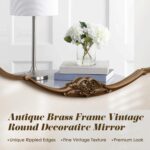 Besdomus Vintage Gold Wall Mirror: 33"x19.5" Baroque Antique Mirror - Vertical o... - Image 4