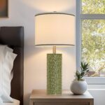 27" Tall Farmhouse Table Lamp Set of 2, Large Ceramic Bedside Lamps for Bedroom ... - Image 7