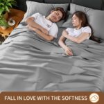 100% Cotton Sheet Set 4 Pcs King Size Egyptian Cotton Sheets 1000 Thread Count S... - Image 4