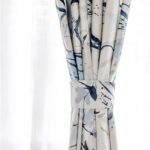 VisionaryHomeDesign Blue White Linen Cotton Curtains with High GSM, Memory Shape... - Image 4