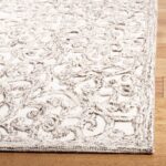 SAFAVIEH Area Rug 8x10 - Trace Collection - Large - Brown & Ivory, Handmade Wool... - Image 6