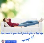 FoamTouch Upholstery Foam Cushion High Density 2 Height x 24 Width x 84 Length M... - Image 7