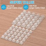 TidyHelper 105 PCS Christmas Light Clips (Small & Large), Adhesive Hooks for Out... - Image 3