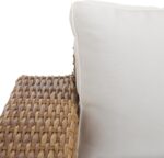 SAFAVIEH Couture Collection Margarita Natural/White Faux Wicker Indoor/Outdoor P... - Image 5